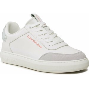 Sneakersy Calvin Klein Jeans Casual CUpsole High/Low Freq YM0YM00670 White/Oyster Mushroom/Firecracker