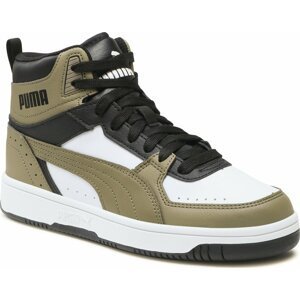Sneakersy Puma Rebound JOY Jr 374687 15 Puma Black-Covert Green-Puma White