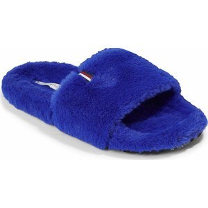 Bačkory Tommy Hilfiger Fur Home Slipper Slide FW0FW07663 Ultra Blue C66