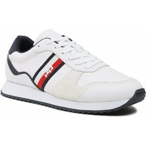 Sneakersy Tommy Hilfiger Runner Evo Leather FM0FM04714 White YBS