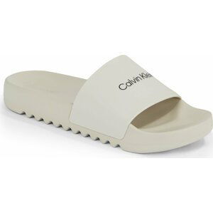 Nazouváky Calvin Klein Chuncky Pool Slide Rub HM0HM01063 Feather Grey ABY