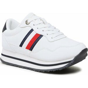 Sneakersy Tommy Hilfiger Essential Webbing Runner FW0FW06911 White YBR