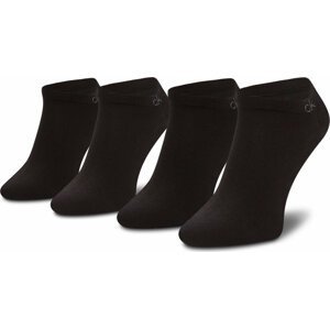 Sada 2 párů pánských nízkých ponožek Calvin Klein 701218707 Black 001