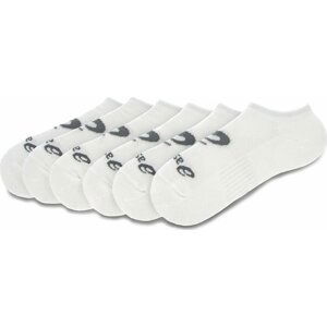 Sada 6 párů dámských nízkých ponožek Asics 6PPK Invisible Sock 135523V2 Real White 0001