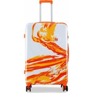 Velký tvrdý kufr Semi Line T5655-3 Oranžová