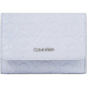 Dámská peněženka Calvin Klein Ck Must Trifold Sm Emb K60K611325 Modrá