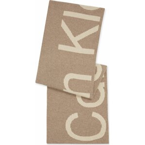 Šál Calvin Klein Jeans Logo Scarf K60K611263 Plaza Taupe PED