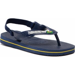 Sandály Havaianas Brasil Logo 41405773587 Marine/Yellow Cit