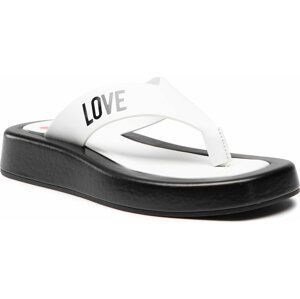 Žabky LOVE MOSCHINO JA28293G0EIE310A Bianco/Nero