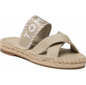 Espadrilky Tommy Hilfiger Seasonal Webbing Sandal FW0FW07181 Sandalwood RBT