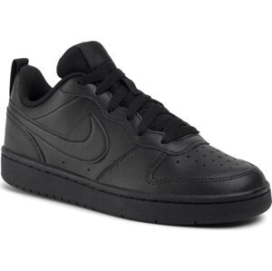 Boty Nike Court Borough Low 2 (GS) BQ5448 001 Black/Black/Black