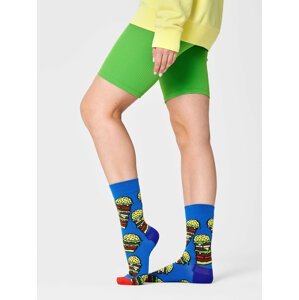 Klasické ponožky Unisex Happy Socks BUR01-6000 Modrá