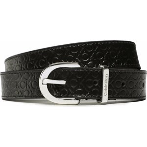 Dámský pásek Calvin Klein Ck Must Rnd Belt 25mm Embossed K60K610385 BAX