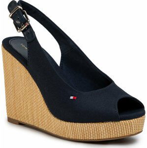 Espadrilky Tommy Hilfiger Iconic Elena Sling Back Wedge FW0FW04789 Desert Sky DW5