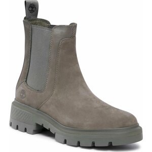 Kotníková obuv s elastickým prvkem Timberland Cortina Valley Chelsea TB0A5Z9C9911 Dark Green Nubuck