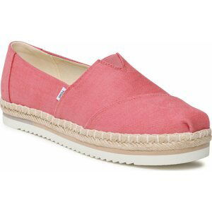 Espadrilky Toms Alpargata Platform Rope 10019802 Faded Rose