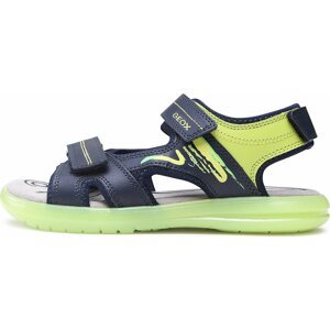 Sandály Geox J Sandal Maratea Boy J15DRD014BCCF43S D Navy/Lime Green