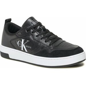 Sneakersy Calvin Klein Jeans Basket Cupsole Low Lth Mono YM0YM00574 Black/White 0GJ