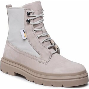 Kozačky Calvin Klein Lace Up Boot Mix HM0HM00942 Feather Gray ABY