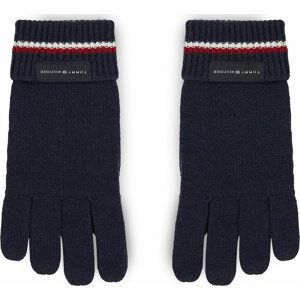 Pánské rukavice Tommy Hilfiger Corporate Knit Gloves AM0AM11488 Space Blue DW6