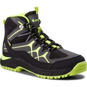 Trekingová obuv Hi-Tec Miko Mid Wp Teen AVSAW17-HT-01 Black/Dark Grey/Lime