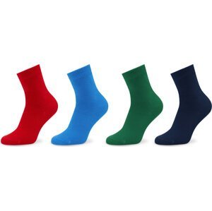 Sada 4 párů dětských vysokých ponožek United Colors Of Benetton 6GRD07028 904