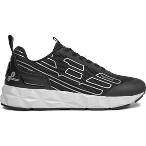 Sneakersy EA7 Emporio Armani X8X154 XK357 K716 Black+Silver