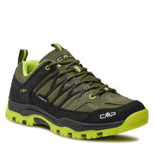 Trekingová obuv CMP Kids Rigel Low Trekking Kids Wp 3Q54554J Kaki-Acido 02FP