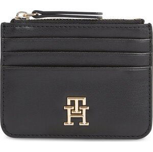 Pouzdro na kreditní karty Tommy Hilfiger Th Refined Cc Holder AW0AW16016 Black BDS