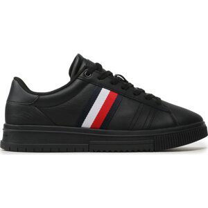 Sneakersy Tommy Hilfiger Supercup Leather FM0FM04706 Černá