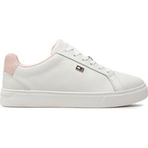 Sneakersy Tommy Hilfiger Flag Court Sneaker FW0FW08072 Ecru/Whimsy Pink 0LA