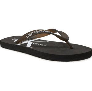 Žabky Calvin Klein Jeans Beach Sandal Monologo Tpu YW0YW01246 Black BDS