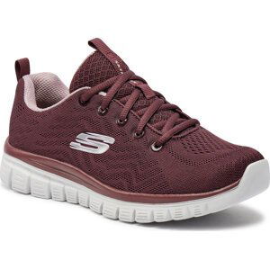 Boty Skechers Get Connected 12615/WINE Wine 1