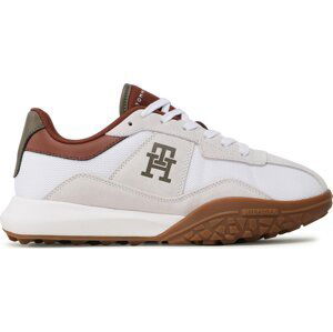 Sneakersy Tommy Hilfiger Retro Modern Runner Mix FM0FM04701 Bílá