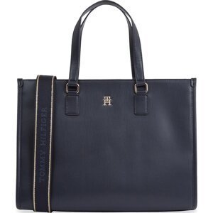 Kabelka Tommy Hilfiger Th Monotype Tote AW0AW15978 Space Blue DW6