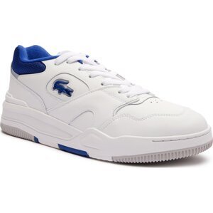 Sneakersy Lacoste Lineshot Contrasted Collar 747SMA0061 Wht/Blu 080