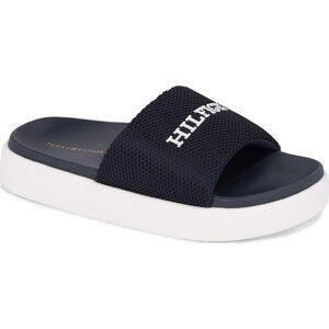 Nazouváky Tommy Hilfiger Platform Mesh Pool Slide FW0FW07828 Space Blue DW6