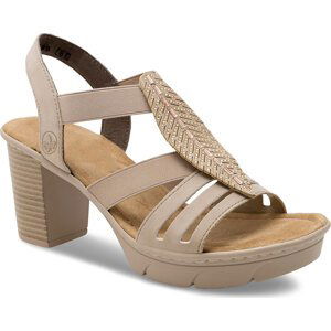 Sandály Rieker 67526-62 Beige