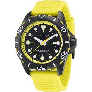 Hodinky Nautica NAPNRS403 Black/Yellow