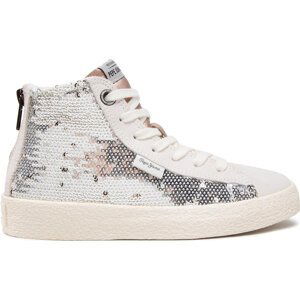 Sneakersy Pepe Jeans Portobello Girl PGS30409 Silver 934