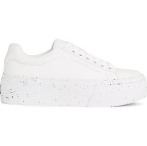 Sneakersy Calvin Klein Jeans Bold Vulc Flatf Low Laceup Wn YW0YW01229 Triple White 0K8