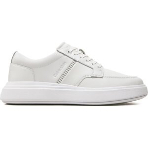 Sneakersy Calvin Klein Low Top Lace Up Tailor HM0HM01379 Triple White 0K4