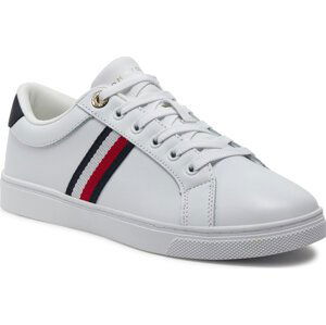 Sneakersy Tommy Hilfiger Essential Webbing Cupsole FW0FW07378 White YBS