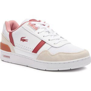 Sneakersy Lacoste T-Clip 747SUJ0015 Wht/Pnk B53