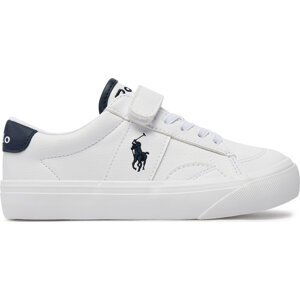 Sneakersy Polo Ralph Lauren RL00566100 C White Tumbled W/ Navy Pp