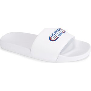 Nazouváky Tommy Hilfiger Rwb Hilfiger Oly Pool Slide FM0FM05019 White YBS