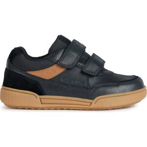 Sneakersy Geox J Poseido Boy J16BCC 0CLFU C9209 S Black/Cognac