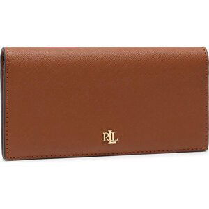 Velká dámská peněženka Lauren Ralph Lauren Slim Wallet 432802917010 Hnědá