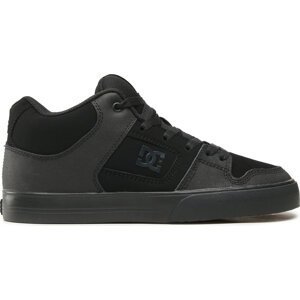 Sneakersy DC Pure Mid ADYS400082 Black/Black/Gum (Kkg)