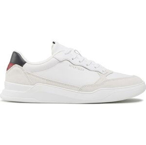 Sneakersy Tommy Hilfiger Elevated Cupsole Leather Mix FM0FM04358 White YBR